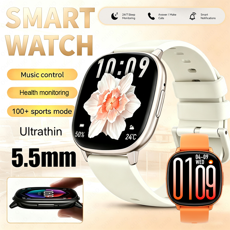 Smartwatch Health Watches - Montre connectée ultra-fine 5,5 mm HD17