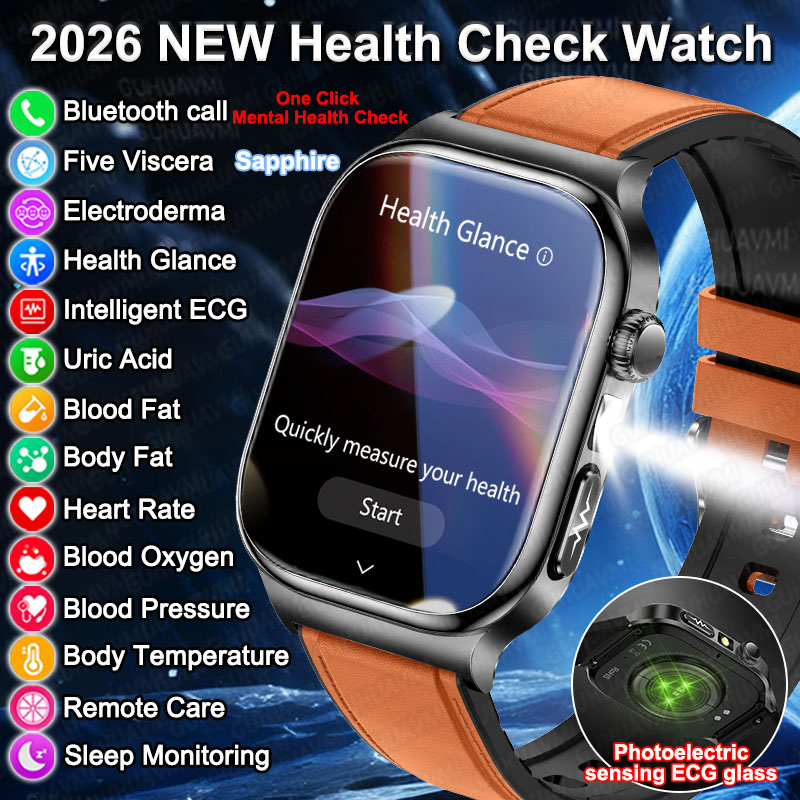 Smartwatch Health Watches For Men - Nouvelle Montre Connectée 2026 avec Diagnostic