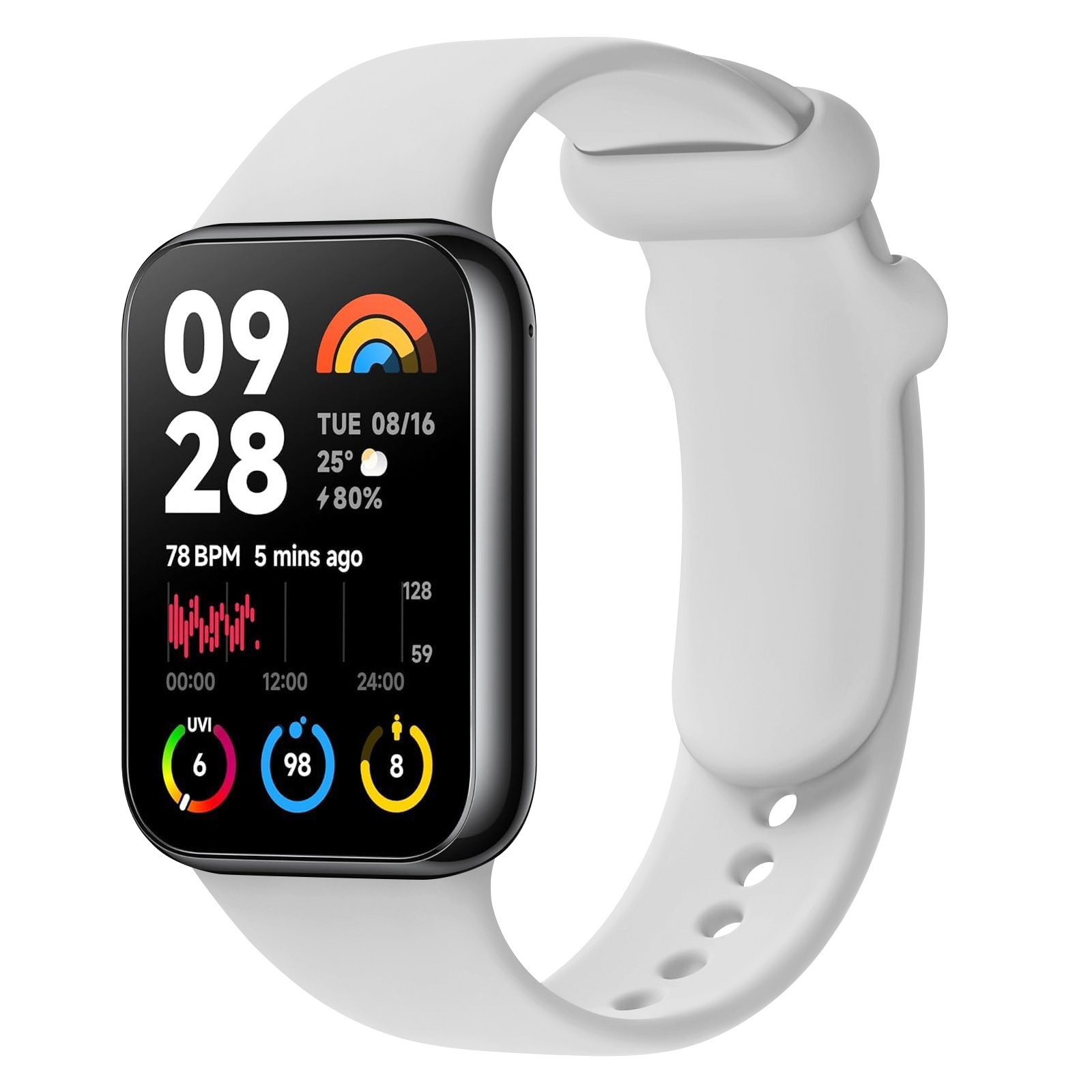 Tag Watches Smartwatch - Bracelet en Silicone pour Xiaomi Mi