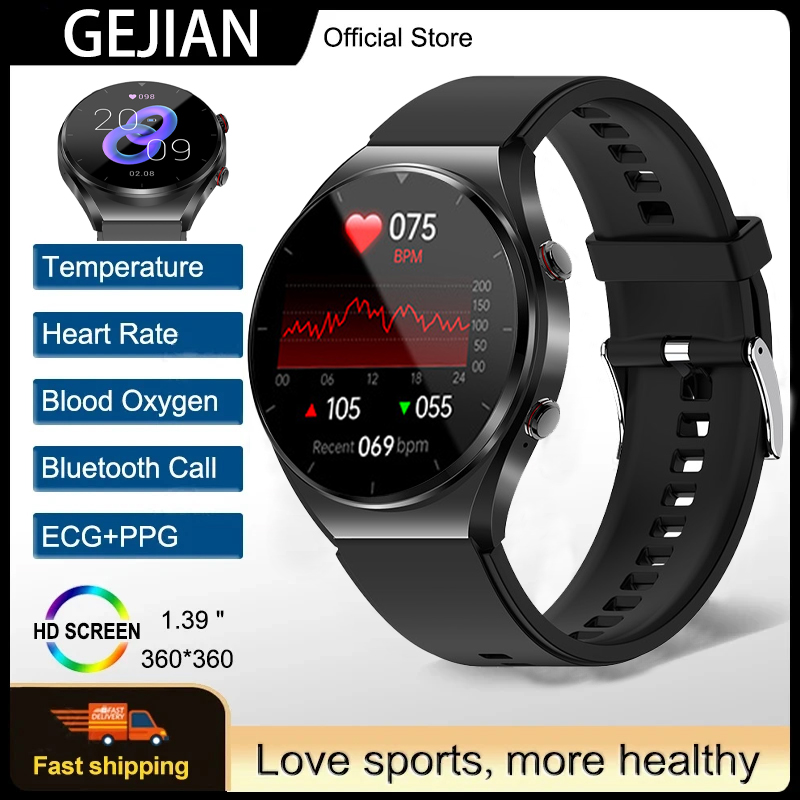 Smartwatch Health Watches For Men - Montre connectée GEJIAN avec écran HD