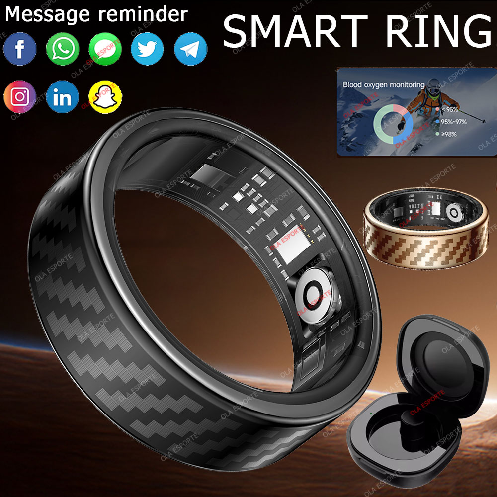 Smartwatch Health Watches For Men - Nouvelle bague intelligente avec notification d'appels