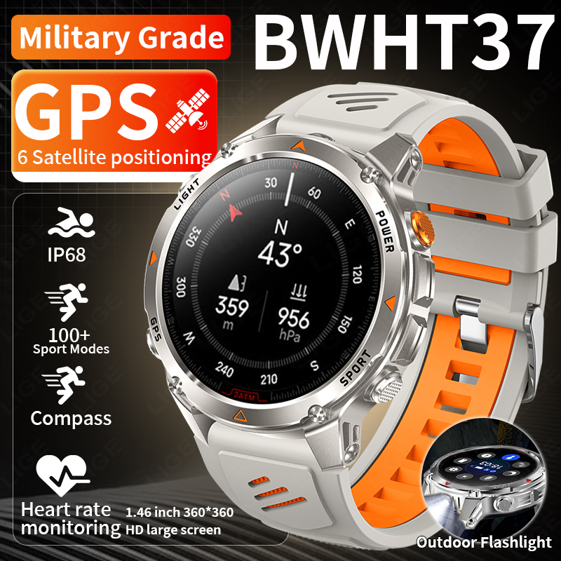 Smartwatch Watches For Men With Gps - LIGE robuste GPS piste montre intelligente