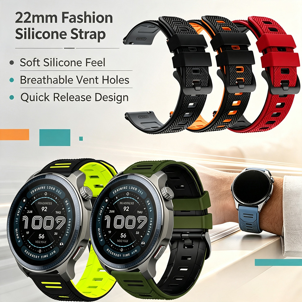 Smartwatch Stylish Watches For Women - Bracelet de montre en silicone bicolore