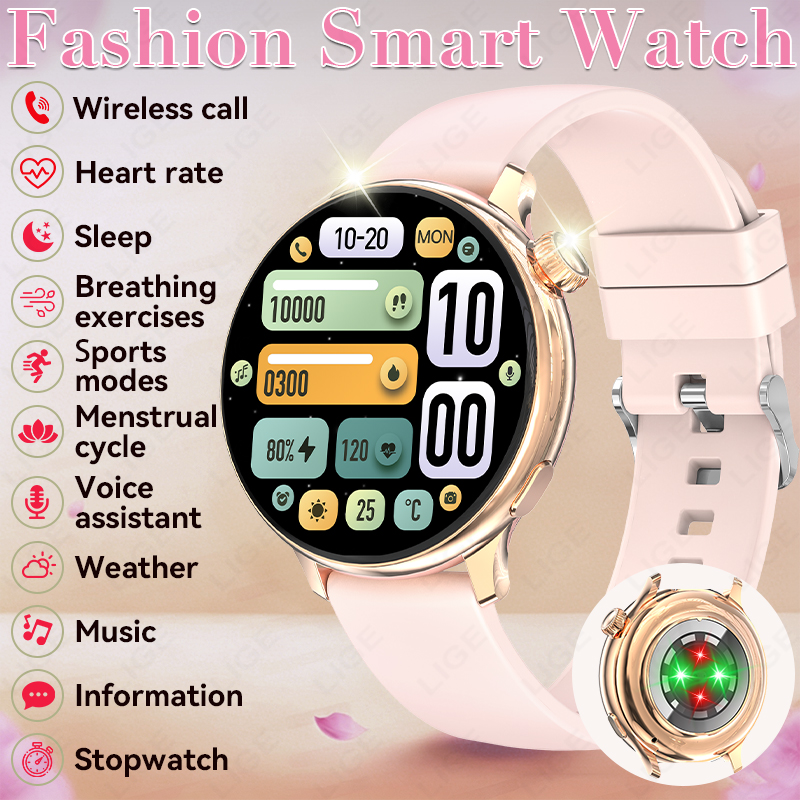 Smartwatch Stylish Watches For Women - Montre connectée élégante LIGE pour femmes,