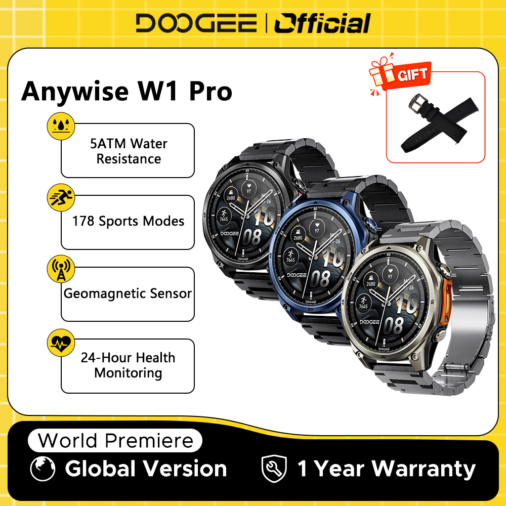 DOOGEE ANYWISE W1 PRO Smartwat - Smartwatch Health Watches avis et prix