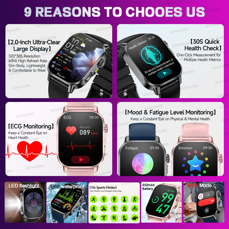 Montre connectée pour examen m - Smartwatch Health Watches avis et prix