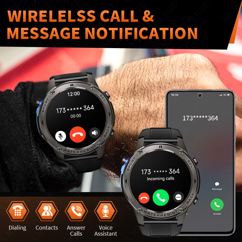 Nouvelle Montre Connectée GPS  - Smartwatch Watches For Men With Gps avis et prix