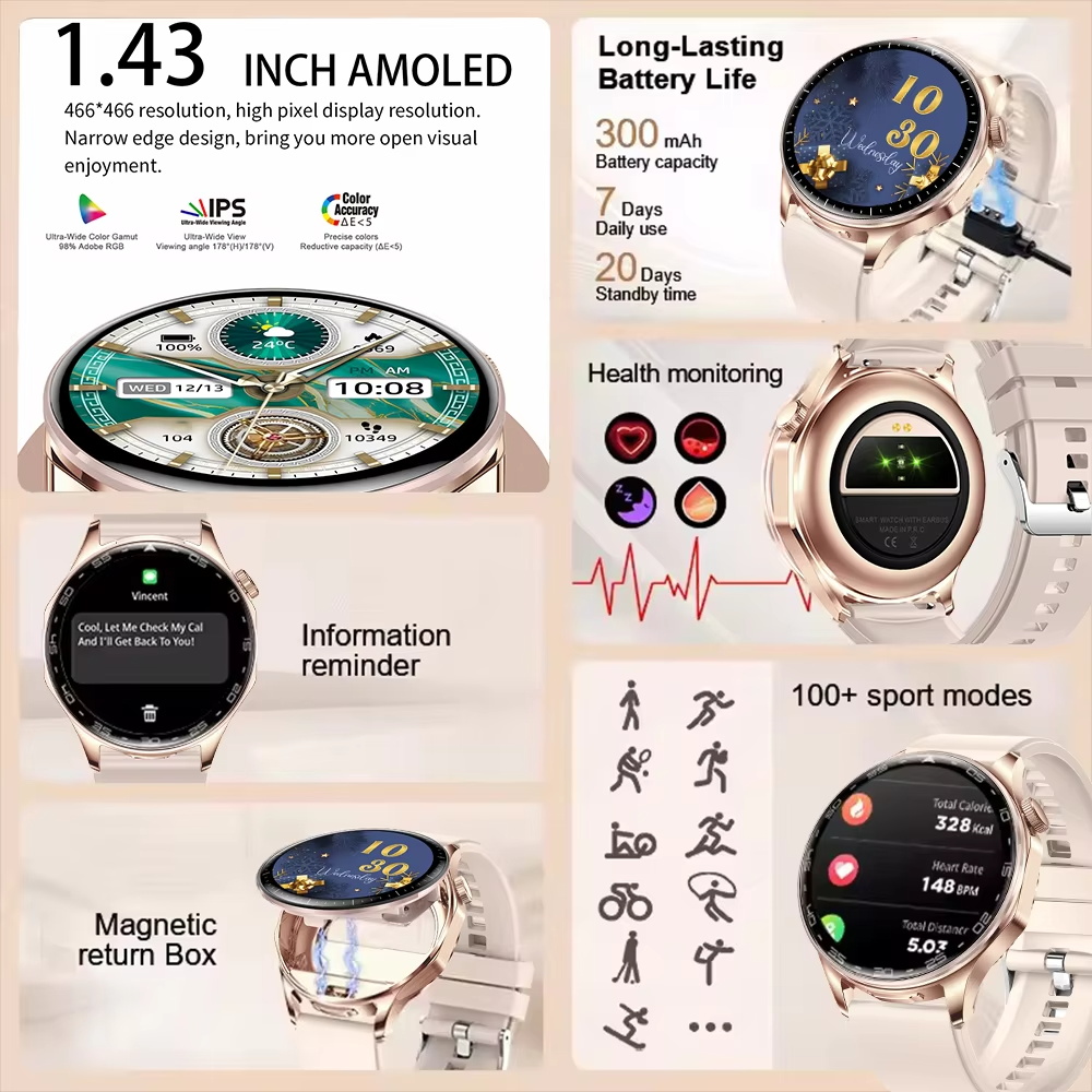 DAORKOW Smartwatch T98 Bluetoo - Smartwatch Noise Watches avis et prix