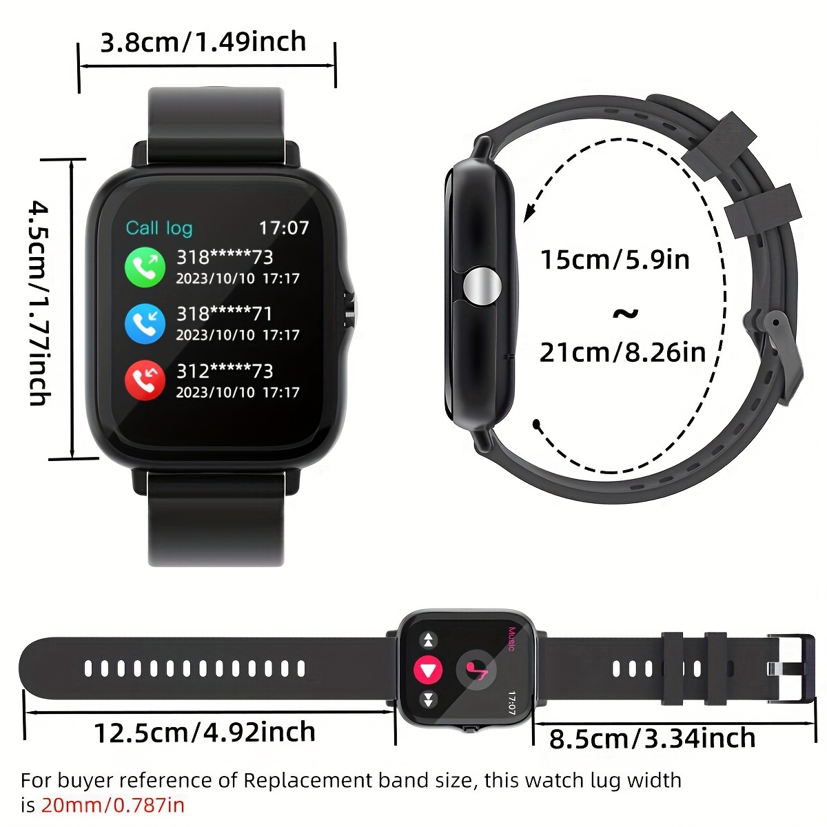 Montre connectée pour hommes e - Smartwatch Iphone Watches For Women avis et prix