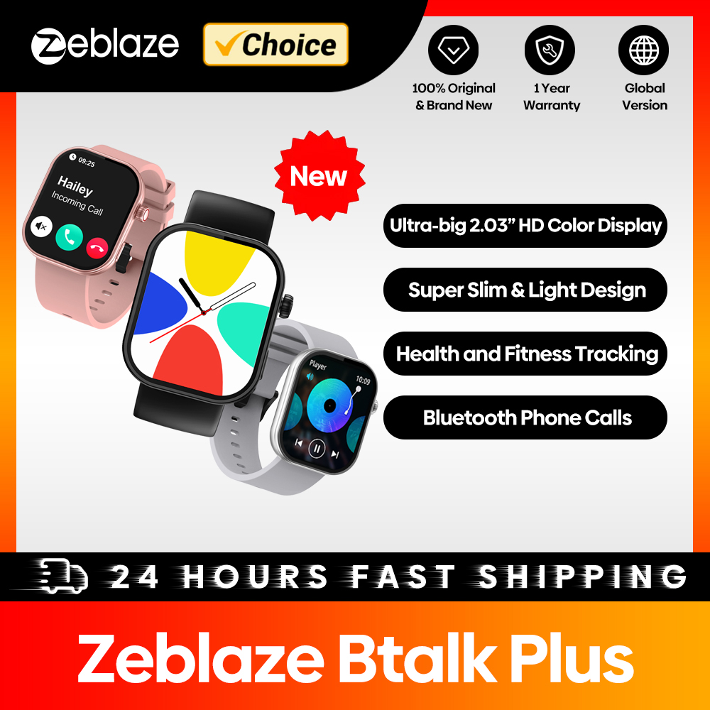 Nouveau Zeblaze Btalk Plus app - Smartwatch Health Watches For Men avis et prix