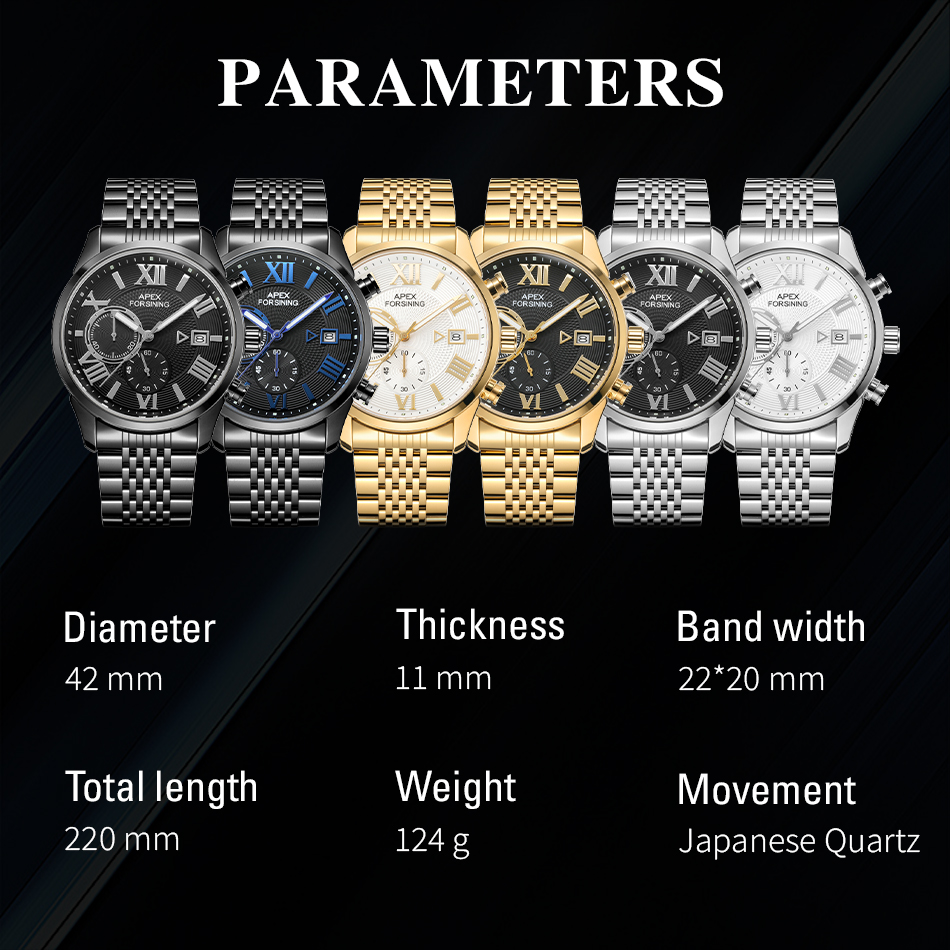Forsining AF2502S marque de lu - Smartwatch Branded Watches For Men avis et prix