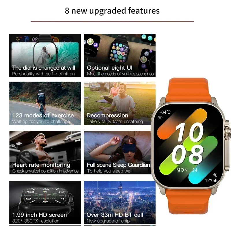 Nouvelle série 9 Watch PK HK8  - Smartwatch Watches For Men With Gps avis et prix