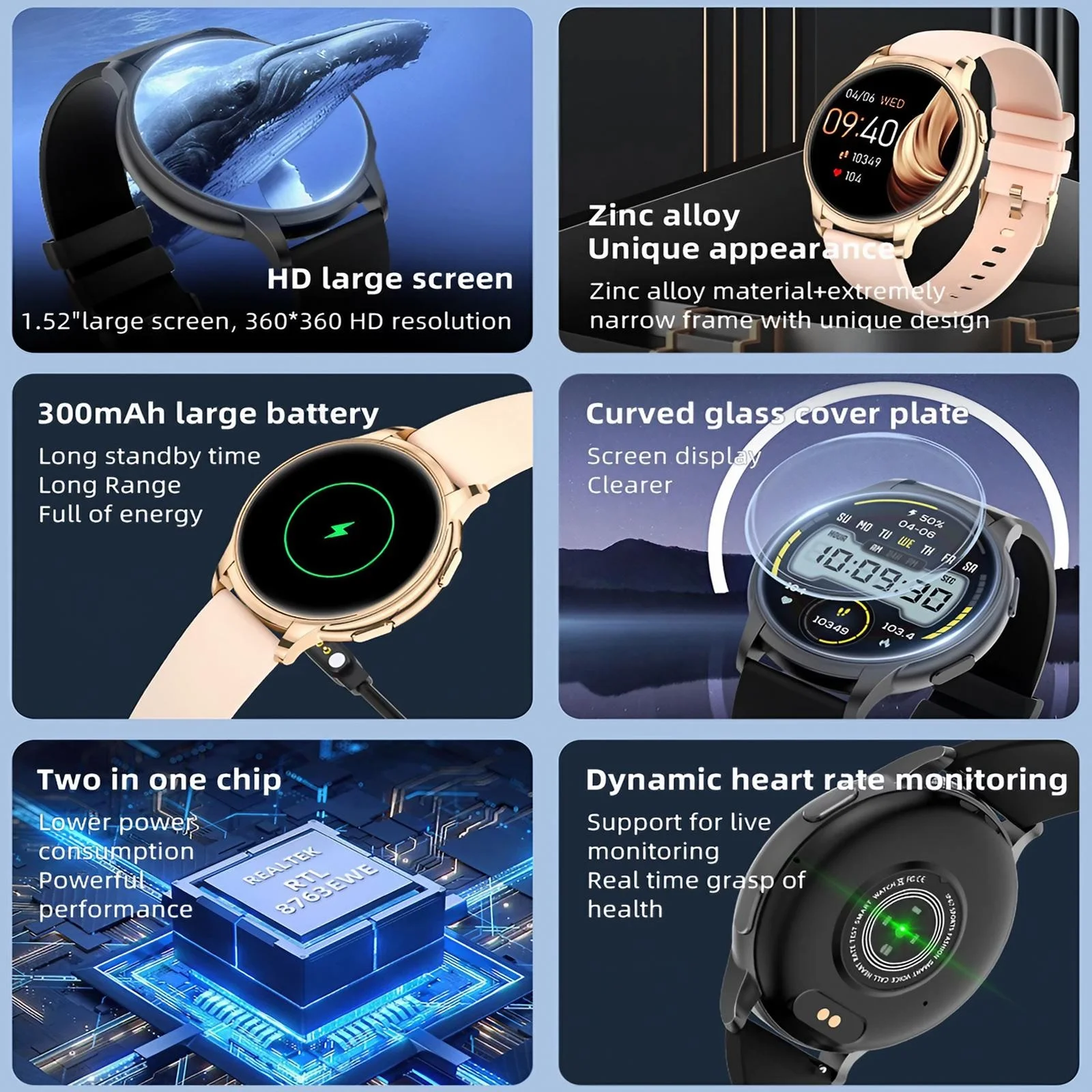 Montre connectée pour femmes,  - Smartwatch Health Watches avis et prix